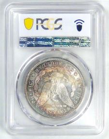 US Coins - 1878 7TF rev of 78 Morgan Dollar, MS-64 PCGS nice color