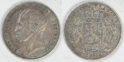 World Coins - BELGIUM, Leopold I, 1851/50, 5 Francs, Choice Extra Fine