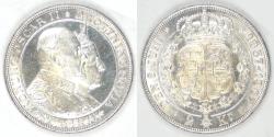 World Coins - SWEDEN, Oscar II, 1907, 2 Kronor, Unc details