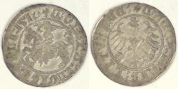 World Coins - LITHUANIA - Grand Duchy, Sigismund I, 1510, Half Groat, Very Fine