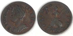 World Coins - GREAT BRITAIN, George II, 1754 Farthing, Choice Very Fine