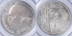 World Coins - ITALY - Kingdom, Vittorio Emanuele III, 1928 R Year VI, 20 Lire, graded EF-40 by PCGS