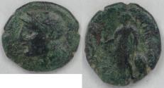 Ancient Coins - BRUTTIUM - Rhegion, circa 260-215 BC, AE21, about Fine