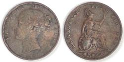 World Coins - GREAT BRITAIN, Victoria, 1853 Farthing, Fine+