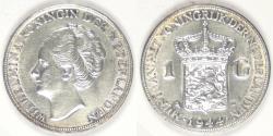 World Coins - NETHERLANDS, Wilhelmina I, 1944 P Acorn, Gulden, Uncirculated