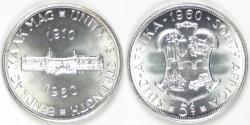 World Coins - SOUTH AFRICA - Union, Elizabeth II, 1960, 5 Shillings, Gem BU Prooflike
