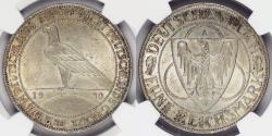 World Coins - GERMANY - Weimar Republic, 1930 A, 5 Reichsmark, graded MS-64 by NGC