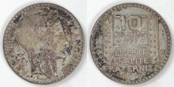 World Coins - FRANCE - 3rd Republic, 1933, 10 Francs, Very Fine