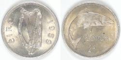 World Coins - IRELAND - Republic, 1959 Florin, Choice AU to Unc