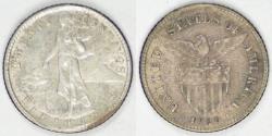 World Coins - PHILIPPINES - U.S. Territory, 1920 (m), 20 Centavos, Almost Uncirculated