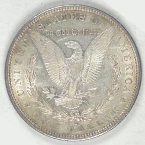 US Coins - 1890-S Morgan Dollar, AU-55