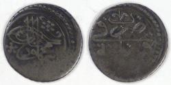 World Coins - ALGIERS - Ottoman Empire, Mahmud II, AH1247 (1832) 1/6 Budju, Fine+