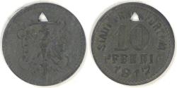 World Coins - GERMANY - Frankfurt am Main, Hesse-Nassau (Notgeld Coinage), 1917, 10 Pfennig, Extra Fine