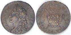 World Coins - IRELAND - United Kingdom, James II, Gun Money Coinage, 1689 Oct, 30 Pence (½ Crown), Almost Uncirculated