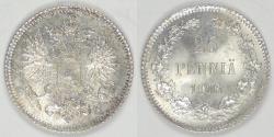 World Coins - FINLAND - Grand Duchy, Nicholas II, 1916 S, 25 Pennia, Gem Brilliant Uncirculated
