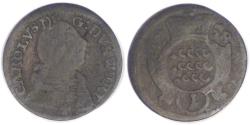 World Coins - GERMANY - Duchy of Württemberg, Karl II Eugen, 1758 Kreuzer, Very Good +