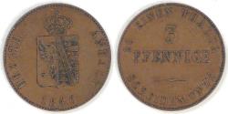 World Coins - GERMANY - Anhalt-Bernburg, Alexander Karl, 1840, 3 Pfennige, Extra Fine