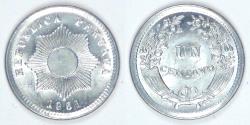 World Coins - PERU - Republic, 1961 Centavo, Choice BU