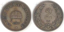 World Coins - HUNGARY - Kingdom, Franz Joseph I, 1906 KB, 2 Fillér, Extra Fine