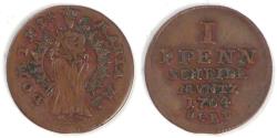 World Coins - GERMANY - Goslar, Free City, 1764 Pfennig, Choice Very Fine