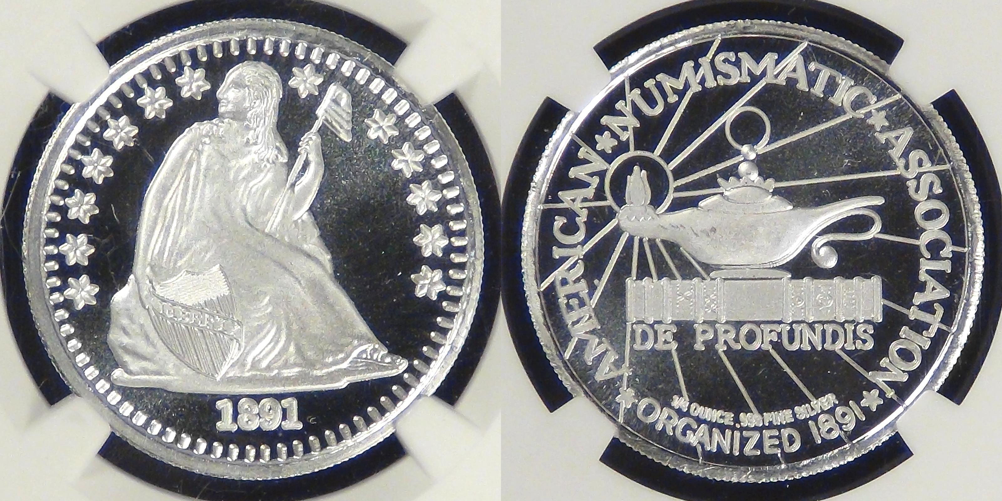 American Numismatic Association Membership Medallion, Brilliant
