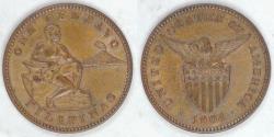 World Coins - PHILIPPINES - U.S. Territory, 1904 (p), Centavo, Brilliant Uncirculated BN