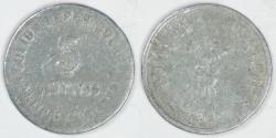 World Coins - PHILIPPINES - Culion Island Leper Colony, 1913, 5 Centavos, Fine details