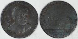World Coins - GREAT BRITAIN - London, 1794 ½ Penny Conder Token, about EF / VF