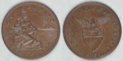 World Coins - PHILIPPINES - U.S. Territory, 1926 M, Centavo, Almost Uncirculated