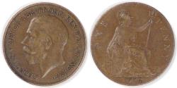 World Coins - GREAT BRITAIN, George V, 1916 Penny, Choice Very Fine