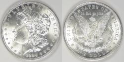 Us Coins - 1884 Morgan Dollar, MS63+