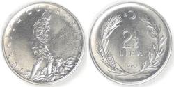 World Coins - TURKEY - Republic, 1960, 2½ Lire, Choice BU