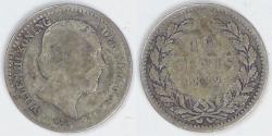 World Coins - NETHERLANDS, William III, 1882, 10 Cents, Fine