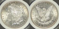 Us Coins - 1880-O Morgan Dollar, AU-58 in CSI holder