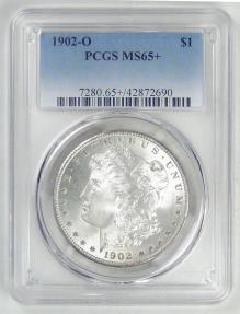 US Coins - 1902-O Morgan Dollar, MS-65+ PCGS