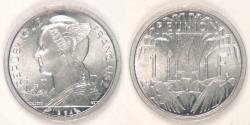 World Coins - REUNION - French Territory, 1964 Franc, Gem BU