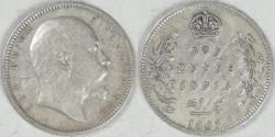 World Coins - INDIA - British Colony, Edward VII, 1907 (c) Rupee, VF details
