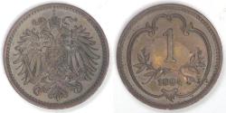 World Coins - AUSTRIA - Empire, Franz Joseph I, 1894 Heller, Choice BU BN