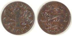 World Coins - ESTONIA - Republic, 1929 Sent, Choice EF