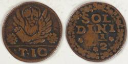 World Coins - CRETE - Republic of Venice Territory, ND (1611-1615), 10 Tornesi / 2½ Soldini, Choice Fine