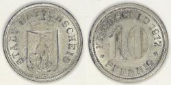 World Coins - GERMANY - Wattenscheid, Westphalia (Notgeld Coinage), 1917, 10 Pfennig, AU