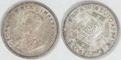 World Coins - SOUTH AFRICA - Union, George V, 1929, 6 Pence, Choice Extra Fine