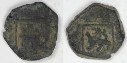 World Coins - SPAIN, Charles II, 168?, 2 Maravedis, VG