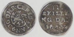 World Coins - NORWAY - Kingdom, Christian IV, 1642 ☘, 2 Skilling, Very Fine