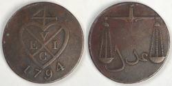 World Coins - INDIA - British Colony, Bombay Presidency, 1794, Pice, VF details