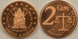 World Coins - GREAT BRITAIN, 2003, 2 Euro Cents, Gem Proof Deep Cameo