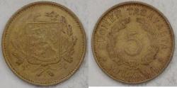 World Coins - FINLAND - Republic, 1930 S, 5 Markkaa, Choice Extra Fine