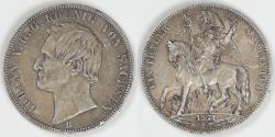 World Coins - GERMANY - Saxony (Albertinian Line), Johann I, 1871 B, Thaler, Extra Fine