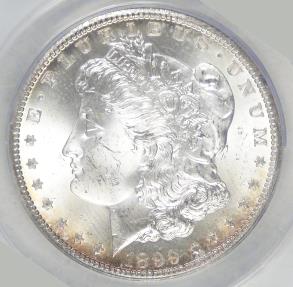 US Coins - 1899-O Morgan Dollar, MS-64 ANACS
