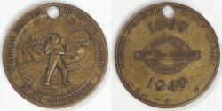 Us Coins - American Smelting and Refining Company, New York, New York, Golden Anniversary Token / Key Tag, Choice AU